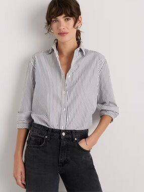 Quince Poplin Long Sleeve Shirt NWT